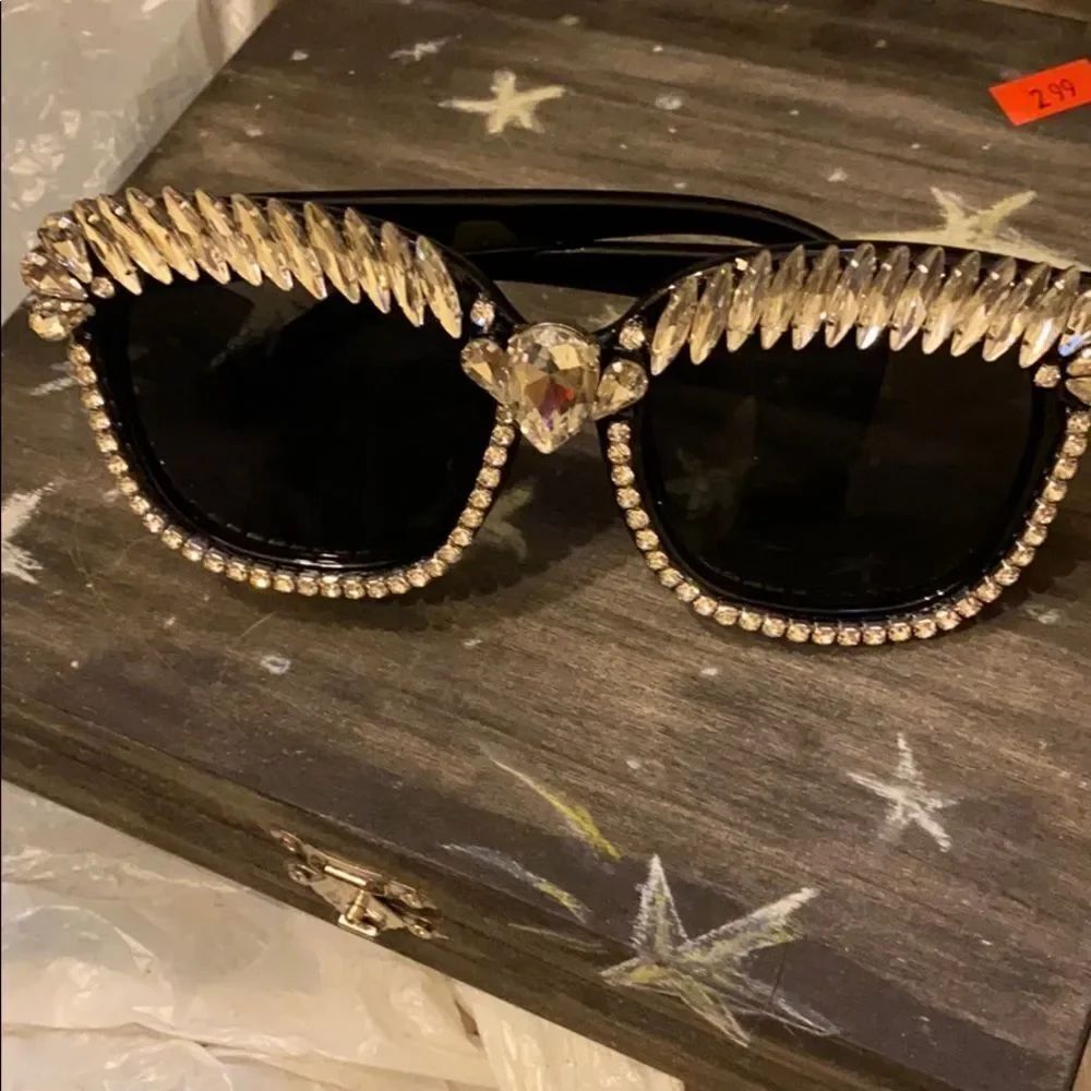 Oversized Bedazzled Sunglasses BRAND NEW